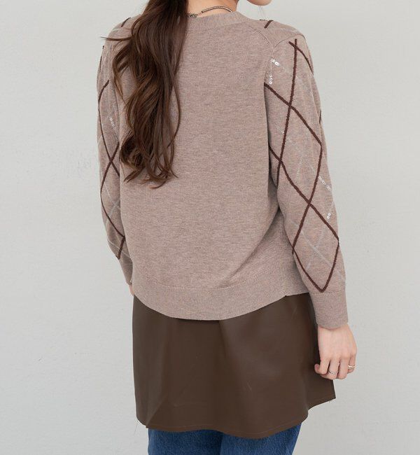  「《レイヤードにも◎》レザーチュニックキャミ」|シャツ・ブラウス|