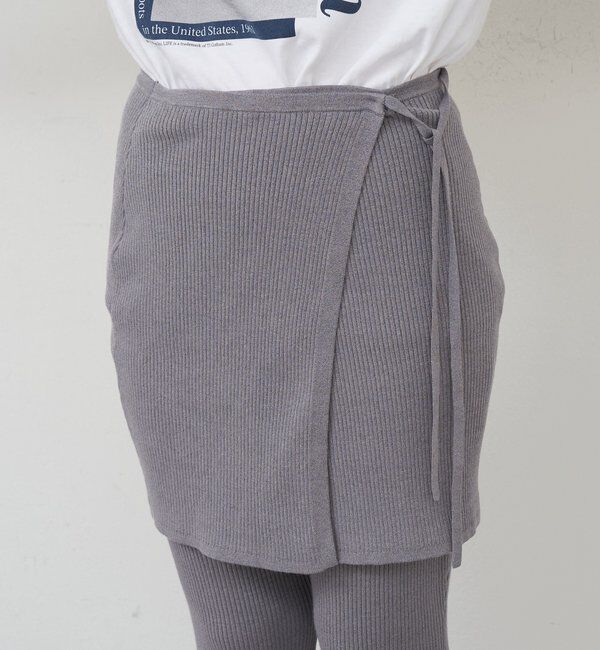  「ニットレイヤードパンツ」|チノ|