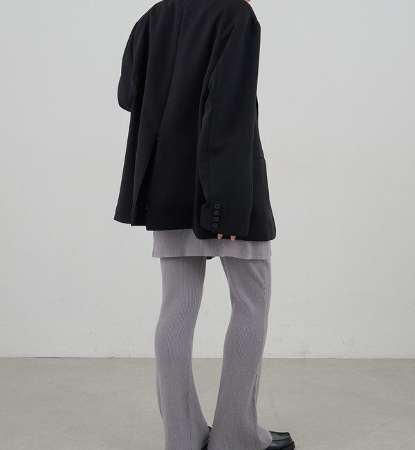  「ニットレイヤードパンツ」|チノ|