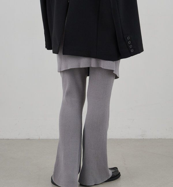  「ニットレイヤードパンツ」|チノ|