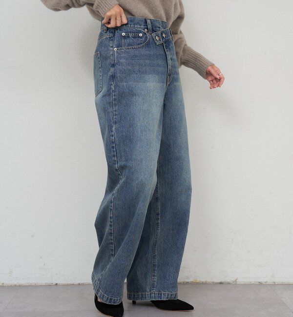  「ウエストデザインデニム」|デニム|