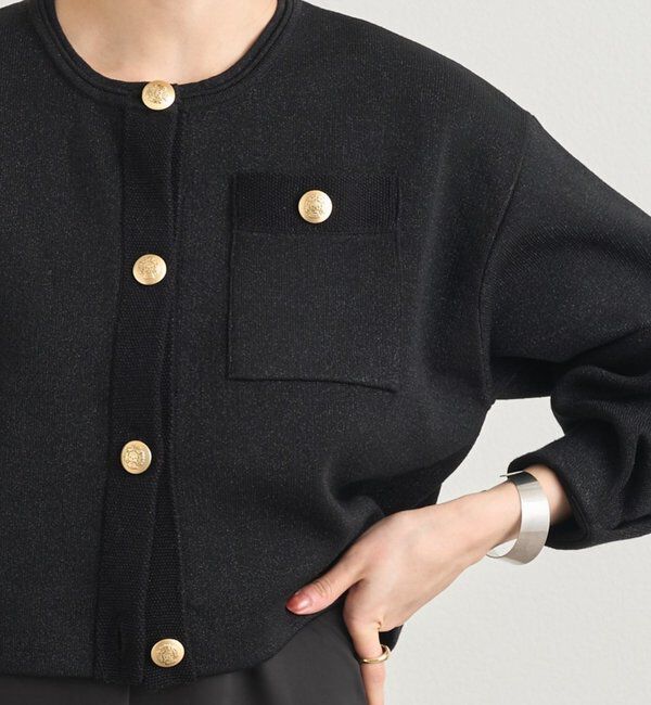  「ラメニットカーディガン」|カーディガン|