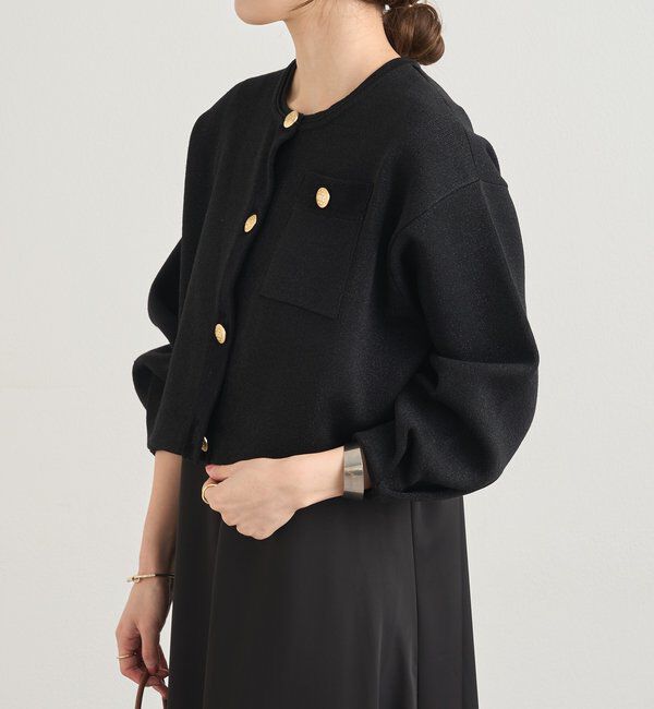  「ラメニットカーディガン」|カーディガン|