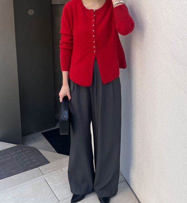  「ラクーンペプラムカーディガン」|カーディガン|