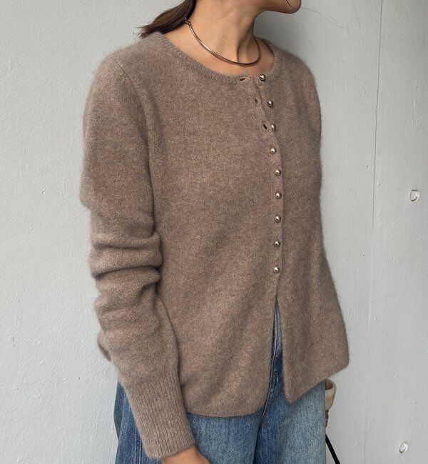  「ラクーンペプラムカーディガン」|カーディガン|