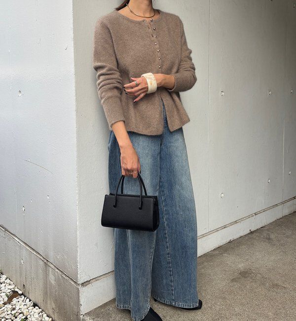  「ラクーンペプラムカーディガン」|カーディガン|