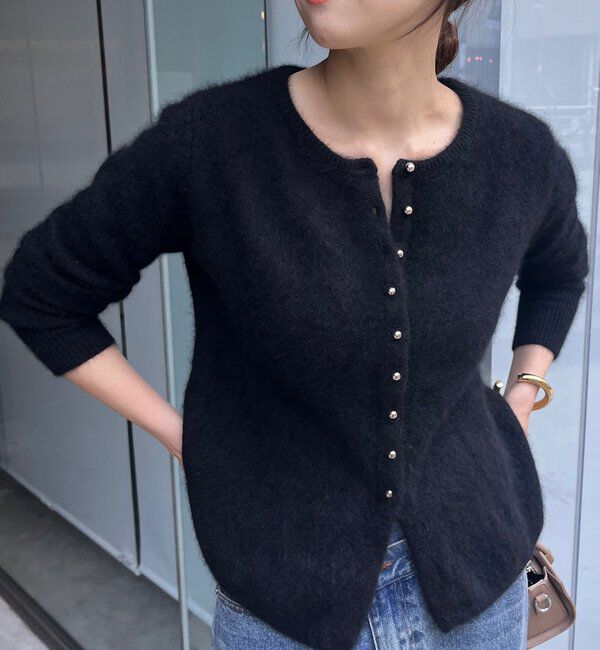  「ラクーンペプラムカーディガン」|カーディガン|