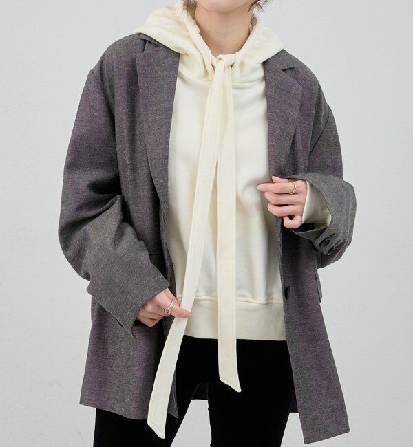  「ボウタイフーディー」|パーカー|オフホワイト