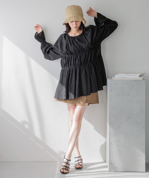 LOWRYS FARM「ヨウリュウシャーリングブラウスＬＳ」|シャツ・ブラウス|