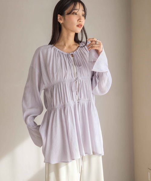 LOWRYS FARM「ヨウリュウシャーリングブラウスＬＳ」|シャツ・ブラウス|