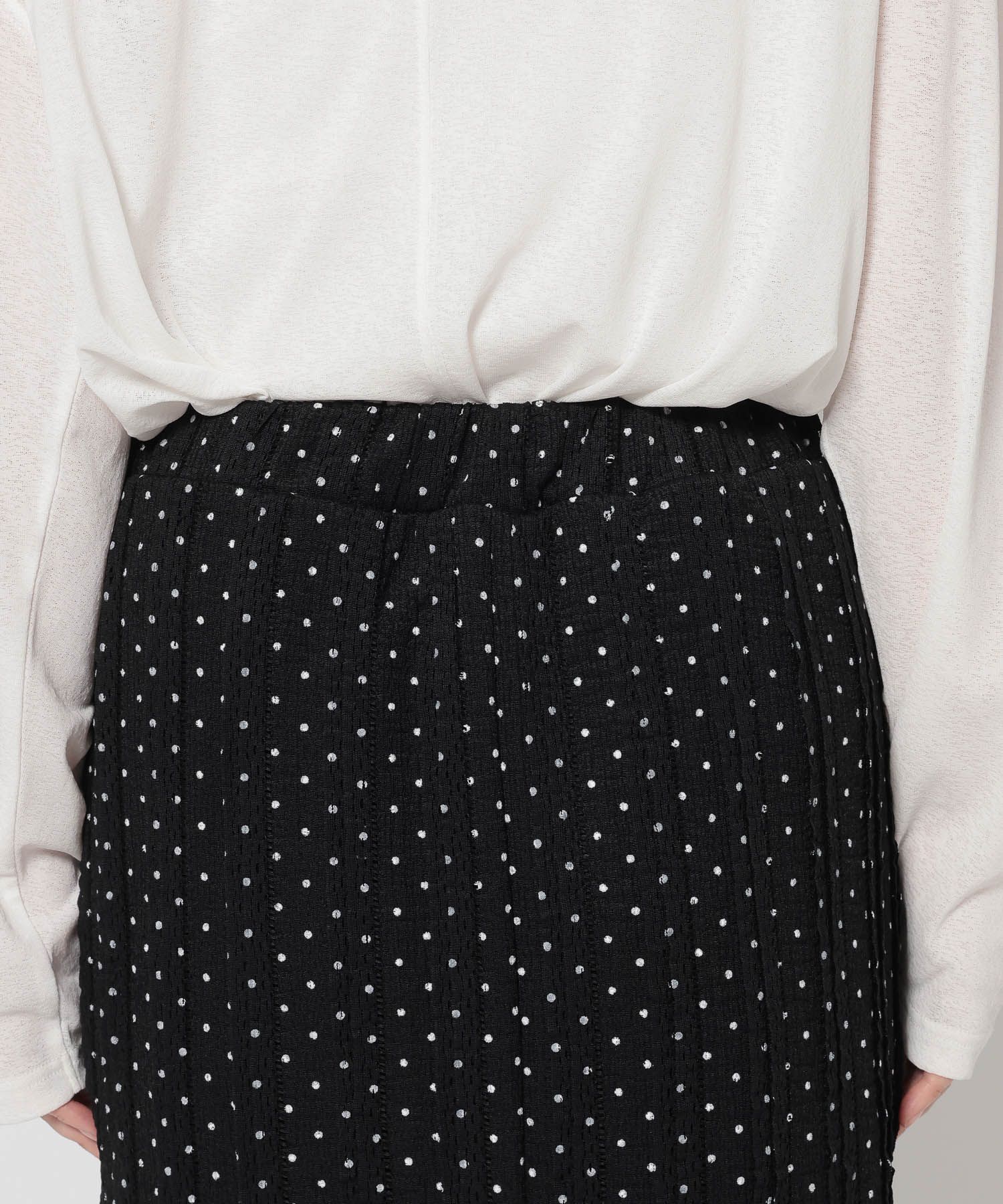 LOWRYS FARM「チビフリルカットタイトスカート」|スカート|