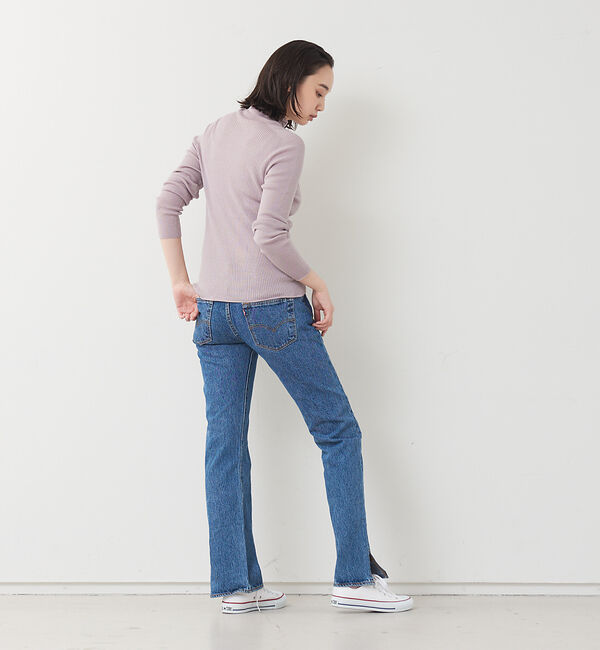 collex「ピュアウールリブタートルニット」|ニット・セーター|