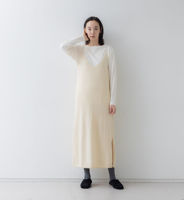 collex「ナチュラルファインヤーンキャミワンピース」|ニット・セーター|