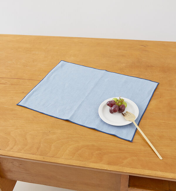 collex「リネン ナトゥーラ ランチョンマット 46&times;33cm」|食器・キッチングッズ|ブルー系その他1