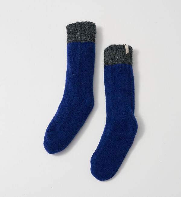 collex「【ユニセックス】バイカラーリバーシブル ルームソックス」|ソックス|