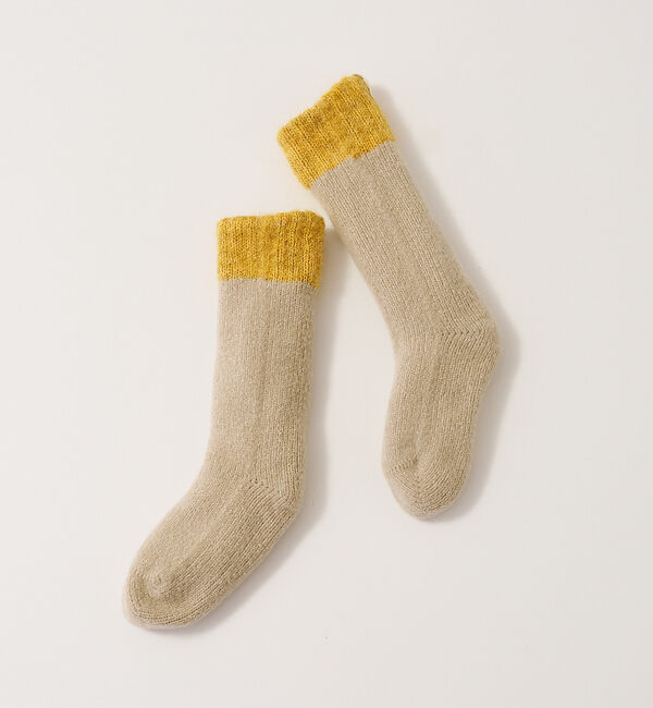 collex「【ユニセックス】バイカラーリバーシブル ルームソックス」|ソックス|