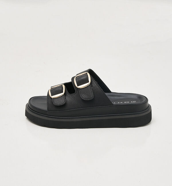 collex「【MOHI/モヒ】 ダブルバックル レザーサンダル」|サンダル|