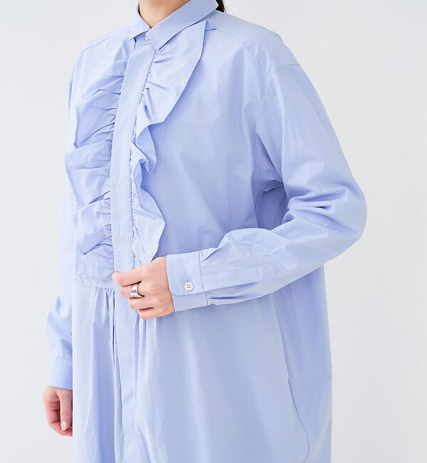 collex「フロトフリルシャツワンピース」|ワンピース|
