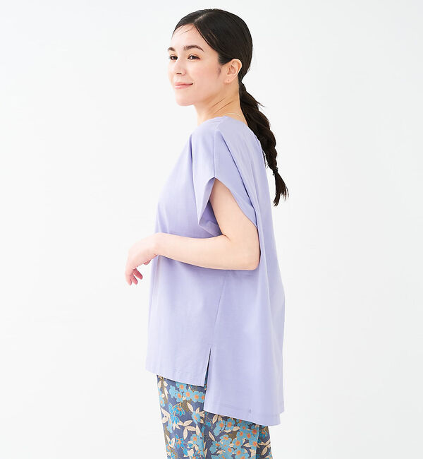 collex「【接触冷感・UVカット】コンパクトクールフレンチスリーブチュニック」|Tシャツ・カットソー|