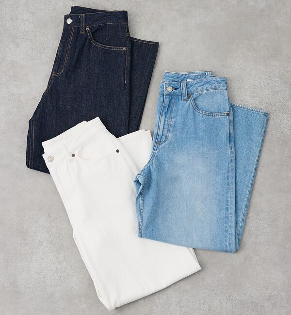 collex「定番人気！美シルエット　セミワイドデニム2」|デニム|
