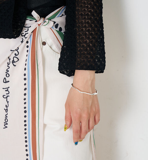 collex「【dignif】【金属アレルギー対応】ユラギウェーブバングル」|ブレスレット・バングル|シルバー