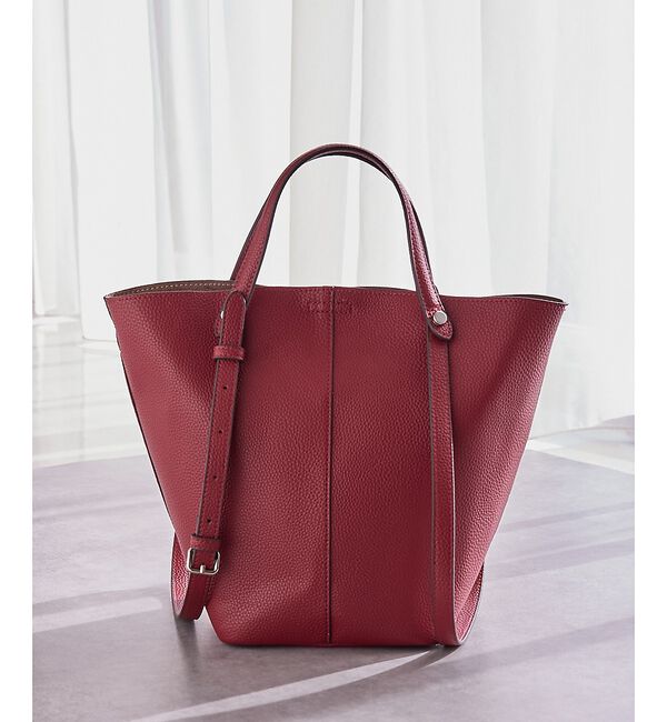 collex「ダブルハンドル　バケットトートバッグ」|トートバッグ|ボルドー