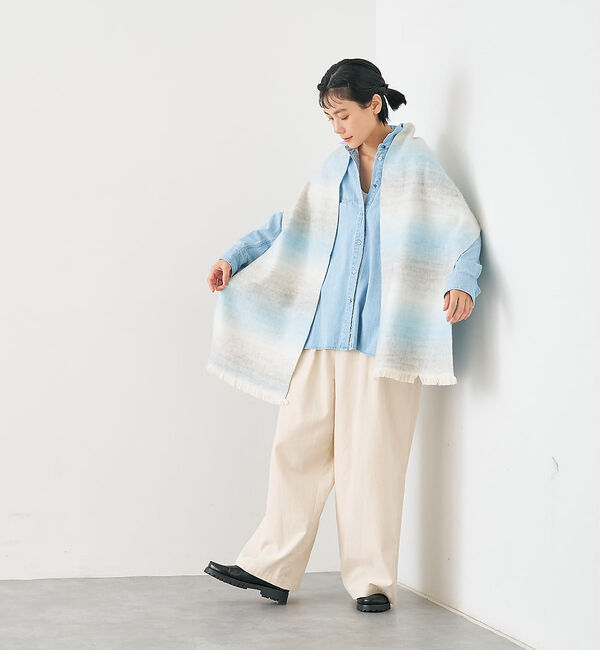 collex「ウール混グレデーションストール」|マフラー|