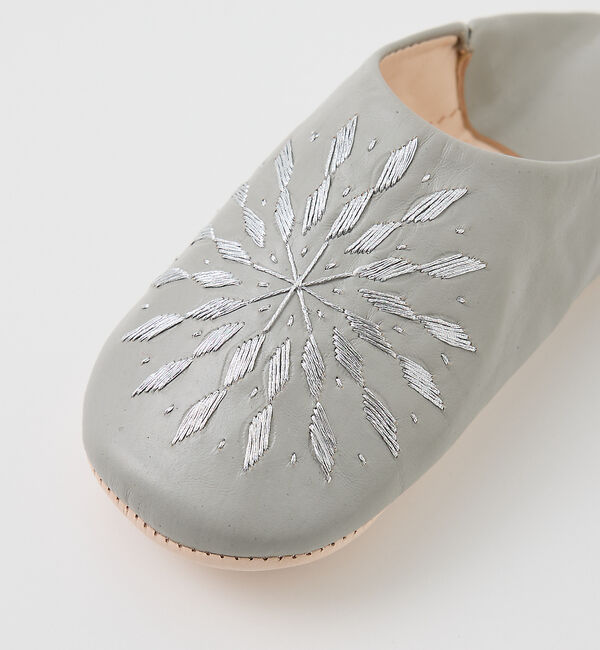 collex「【Fatima morocco】 サブラス刺繍 バブーシュ 羊革 モロッコ製 室」|本・CD・DVD|