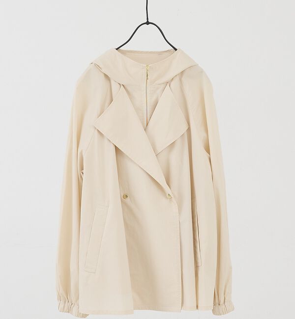 collex「レイヤード風ジップアップコート」|ブルゾン・スタジャン|