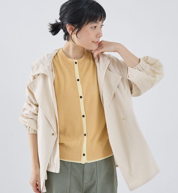 collex「レイヤード風ジップアップコート」|ブルゾン・スタジャン|