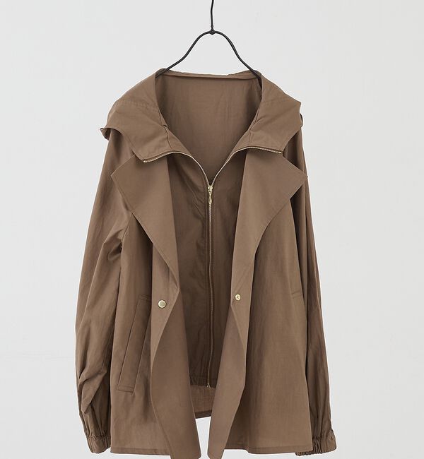 collex「レイヤード風ジップアップコート」|ブルゾン・スタジャン|