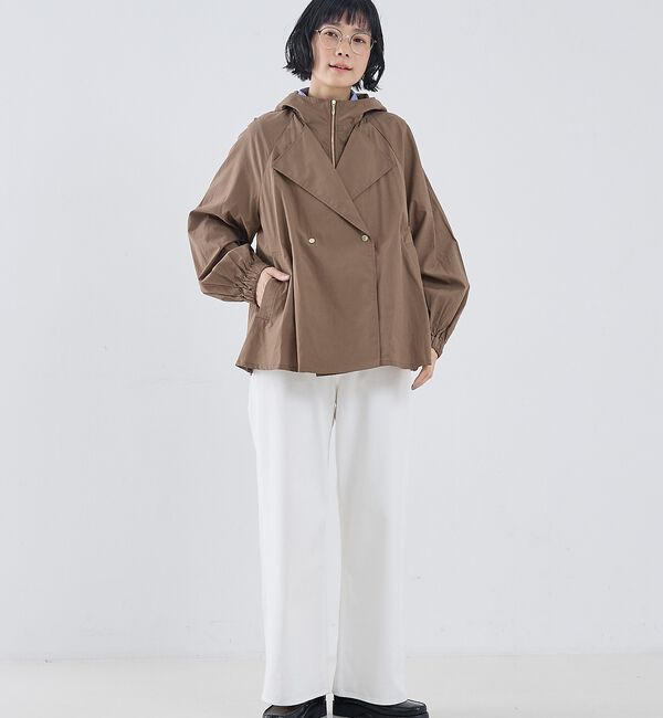 collex「レイヤード風ジップアップコート」|ブルゾン・スタジャン|