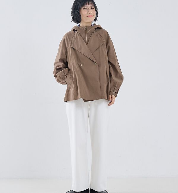 collex「レイヤード風ジップアップコート」|ブルゾン・スタジャン|