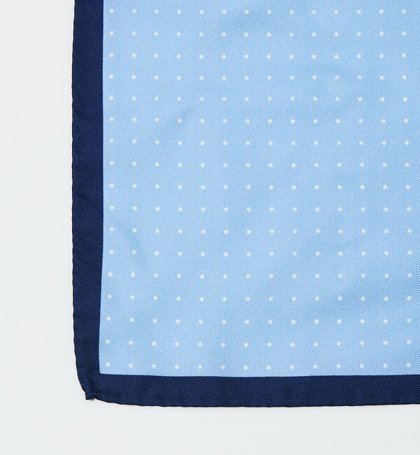 ABAHOUSE「【イタリア製】シルク ドット柄チーフ」|バンダナ・スカーフ|