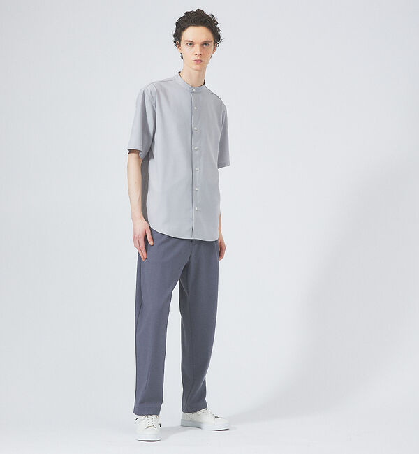 ABAHOUSE「【セットアップ対応】サイドタック ストレッチ ワイドパンツ」|チノ|