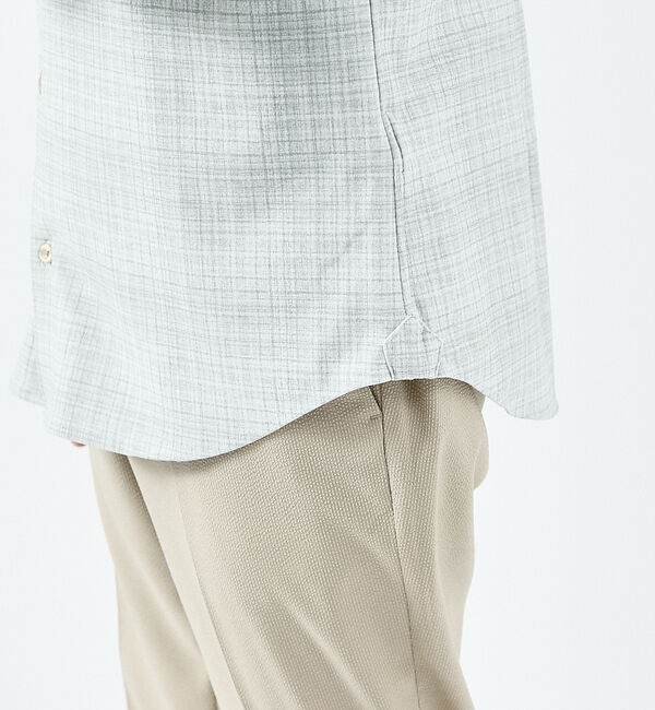 ABAHOUSE「【FLEX SHIRTS】接触冷感 スラブチェック 長袖シャツ」|シャツ・ブラウス|