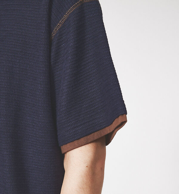 ABAHOUSE「【ドライタッチ 】ヘムラウンド 半袖 Ｔシャツ」|Tシャツ・カットソー|