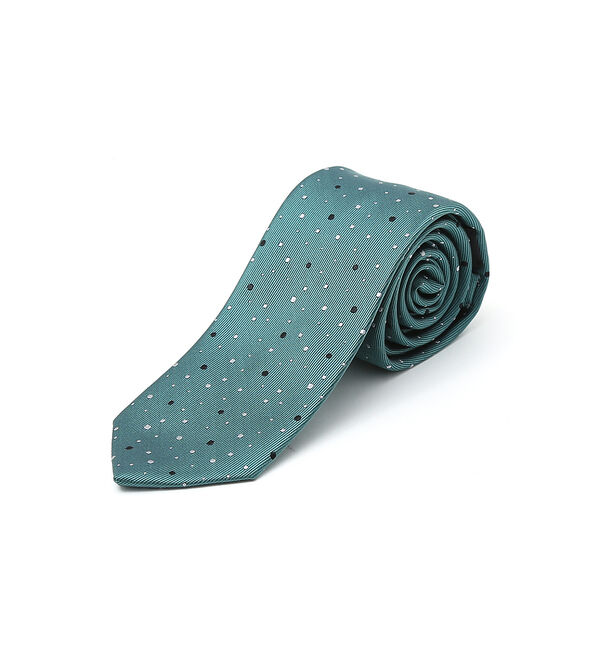 ABAHOUSE「【ドット柄】MADE IN JAPAN/シルクタイ/ネクタイ」|ネクタイ・蝶ネクタイ|グリーン