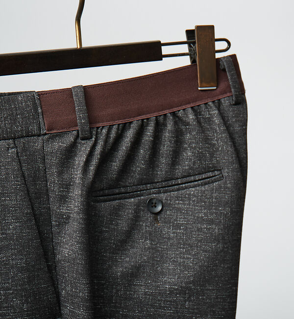 ABAHOUSE「【FLEX PANTS/セットアップ対応】ストレッチ ポンチ スラックス」|スラックス|
