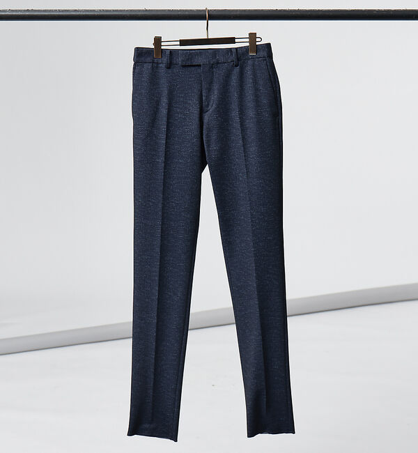 ABAHOUSE「【FLEX PANTS/セットアップ対応】ストレッチ ポンチ スラックス」|スラックス|