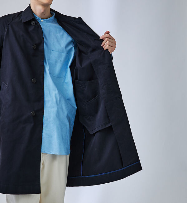 ABAHOUSE「【玉虫ツイル】ステンカラーコート / スプリングコート」|ステンカラーコート|