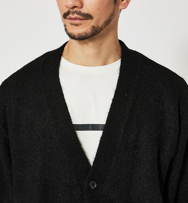 ABAHOUSE「アルパカブレンド シャギーニット カーディガン」|カーディガン|