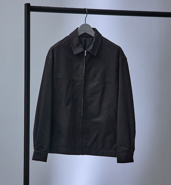ABAHOUSE「ボクシーシルエット ジップブルゾン」|ブルゾン・スタジャン|ブラック