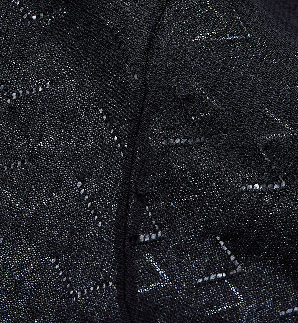 ABAHOUSE「【リネン混】透かし編み シアー カーディガン」|カーディガン|