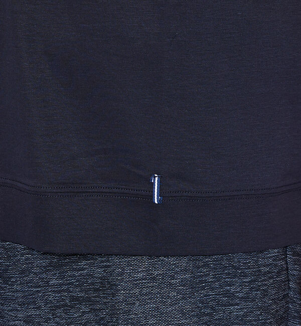 ABAHOUSE「【コットンシルケット】ポンチ クルーネック Tシャツ」|Tシャツ・カットソー|