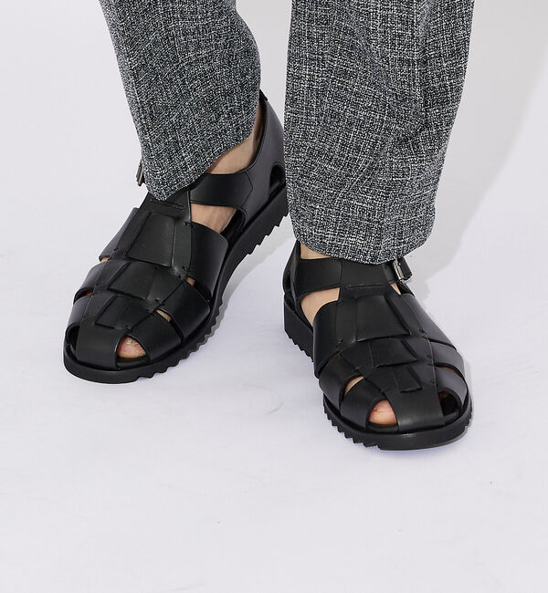 ABAHOUSE「【Paraboot/パラブーツ】 PACIFIC  グルカサンダル」|サンダル|ブラック
