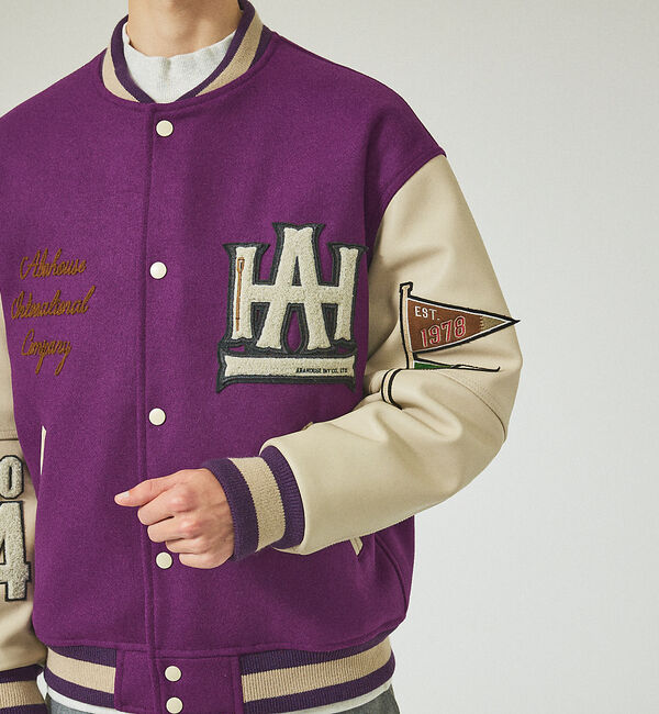 ABAHOUSE「【40周年】スタジアムジャンパー」|ブルゾン・スタジャン|