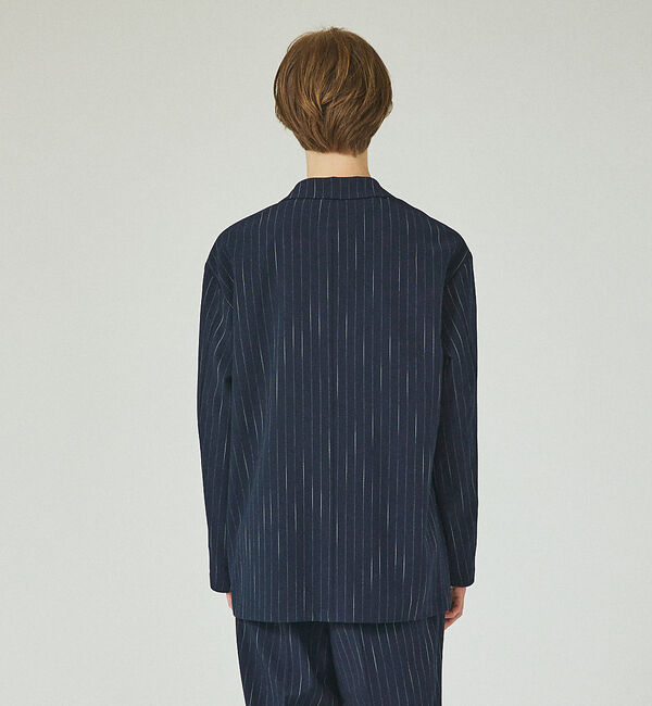 ABAHOUSE「【セットアップ対応】ストライプ ジャケット / セミオーバーサイズ」|テーラードジャケット|