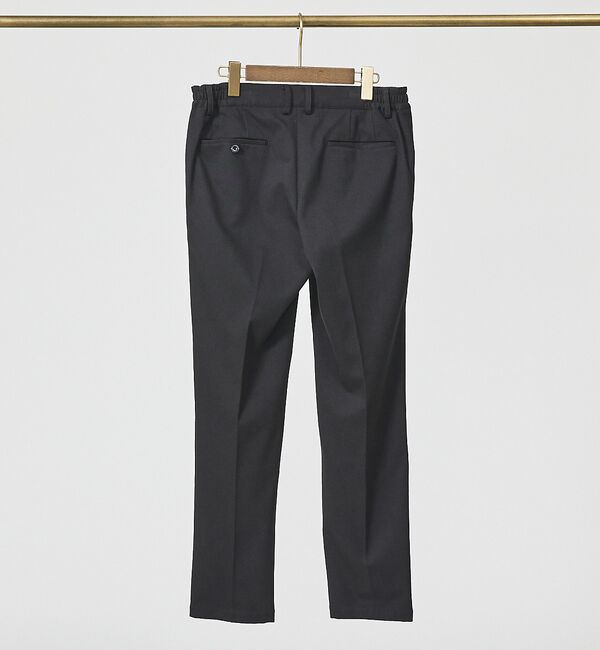 ABAHOUSE「【FLEX PANTS】ピンタック イージーパンツ /TR 強撚 ボタニーサージ」|スラックス|