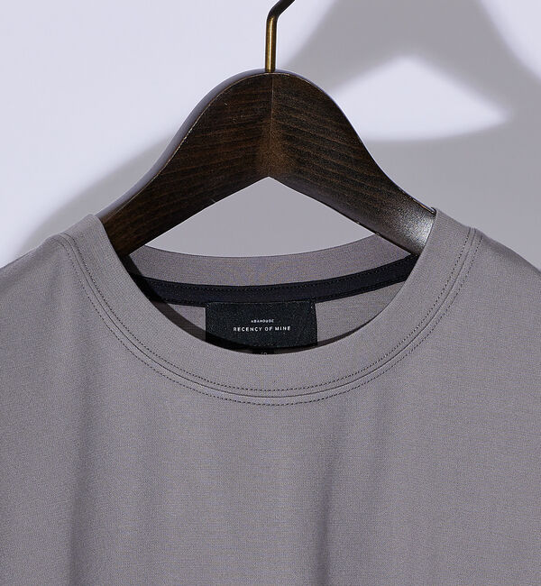 ABAHOUSE「【クルーネック】ストレッチ ポンチ 半袖Tシャツ」|Tシャツ・カットソー|